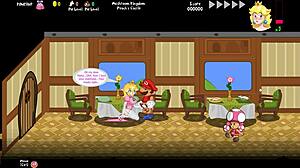 peach's untold tale begins with a train adventure