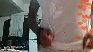 want to see brazilian bbw teasing her big tits?