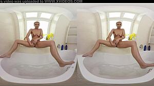 Watch Lovely Fetish Babe Nikky Dream Give Footjob And Anal In Bathroom Vr.