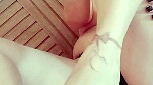 Fetish with the pussy of this petite blonde amateur getting wet