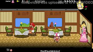 peach's untold tale begins with a train adventure