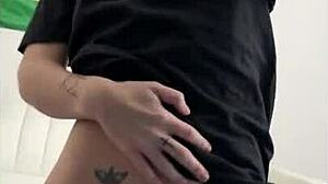 college coed sucks frat boy cock for creampie in big pussy lips