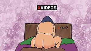 Jag sitter hårt på den stora kuken