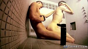 Hell Yeah! Gay Guys Bang Bareback in Bathroom!