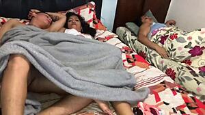 Latina amateur wakes up for hardcore pounding session