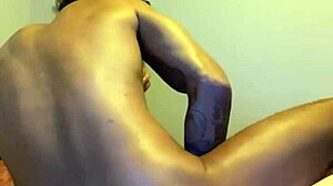 Ella spreads ass open for horny licking, rimjob, and sucking in interracial action.