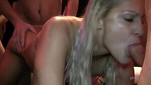 Deutsches Gangbang in Hamburg mit wilder Amateur Action