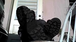 bear black master, do you need a slave to worship your big feet after work?