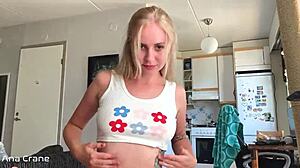 Sexy student performs deepthroat on big dick after exam, POV.