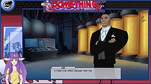 redhead bodybuilder with big tits in game