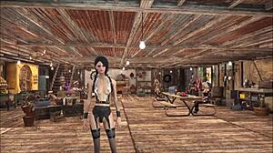 I admire Chyler Leigh as a top model in Fallout 4 fashion.