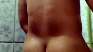 Feeling so hot while fucking in the bathroom.