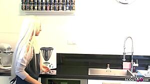 Tight Tini Forced by Boss to Bang at Work - German Teen Scandal