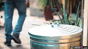 street girl victoria voxxx finds husband's used condom, leads to rough blowjob