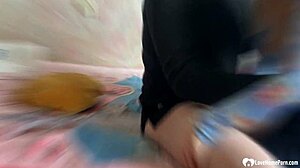 Cute teen 18+ wraps her lips around some dick