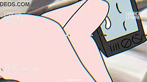 TV woman blows cameraman in wild animation!