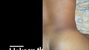 african girl bent over, feeling every thrust in doggystyle, her emotions running wild