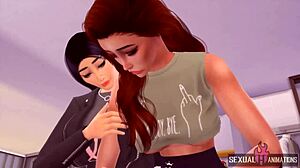 Boyfriend left, so my lesbian friend licked me good