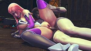 Makai kishi fucks tight pussy in spooning pose