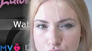 Schlampige Freundin lutscht nach der Party