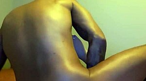 Ella spreads ass open for horny licking, rimjob, and sucking in interracial action.