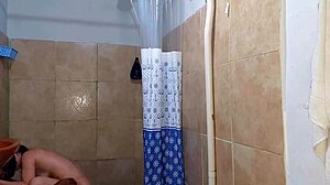 Husband finds hot girl in shower and fucks her