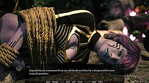 Alienul cu sâni mari și pulă mare vrea acțiune! Pot să-i ling și să-i fut pizda în jocuri porno 3D?