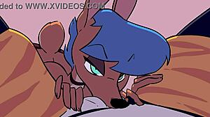 Two Girls One Bed In Hentai Big Tits Action!