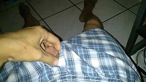 Dickie Cocky indulges in solo masturbation.