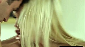 Busty Blonde Pornstar Gives Special Massage With Blowjob