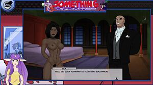 redhead bodybuilder with big tits in game