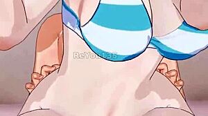 Step brother and sister share a curious moment in anime style.