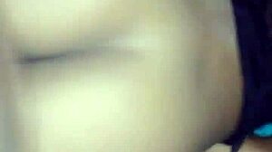 Intense POV gay strapon action.