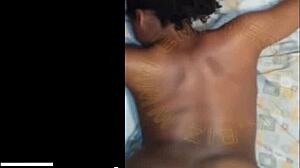 african girl bent over, feeling every thrust in doggystyle, her emotions running wild