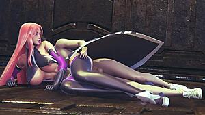 Makai kishi fucks tight pussy in spooning pose