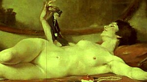 Vintage erotic illustration tells a steamy cartoon tale