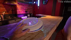 I love watching you stroke yourself on the barstool