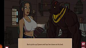 In HG Queens brothel, a girl creates her own brothel with fantasy elements