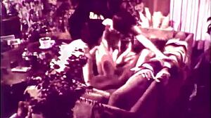 Vintage dark London vibes with double penetration in swinging sixties shadows.