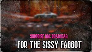 Wow, surprise BBC roadhead for this sissy faggot!