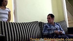 Uncle fucking his hot niece on the sofa