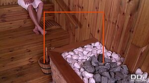 Nicole Smith and Kira Queen Lick Pussy in Steamy Sauna