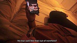 Stepsister watches porn and records rough sex