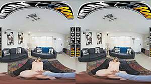 Busty blonde Blake Blossom blooms in virtual reality