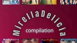 Mirelladelicia's Bold Striptease And Dildo Play Compilation