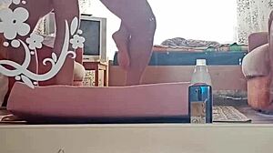 I, the Kazakh couple, make a home video