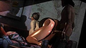 office setting turns wild with curvy black babe