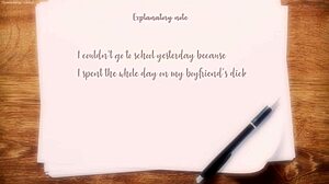 He writes a frank explanatory note at school in gravity falls hentai wendy 2d porn cartoon