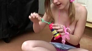 Kitty Karsen Plays Bubble Nude Showing Tits And Masturbating Pussy