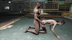 Fallout 4 Parody: Brunette Gets Bold Blowjob and Fucking.